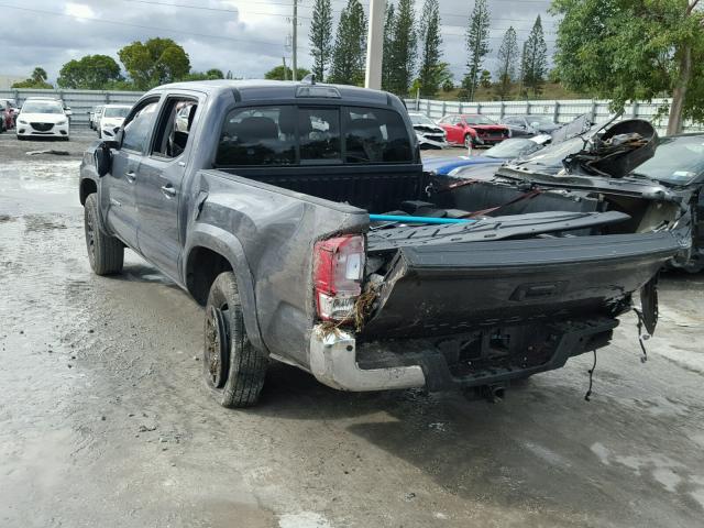 5TFAZ5CN2HX048648 - 2017 TOYOTA TACOMA DOU GRAY photo 3