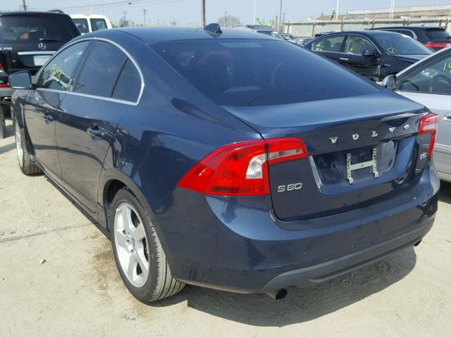 YV1622FS2C2111211 - 2012 VOLVO S60 T5 BLUE photo 3