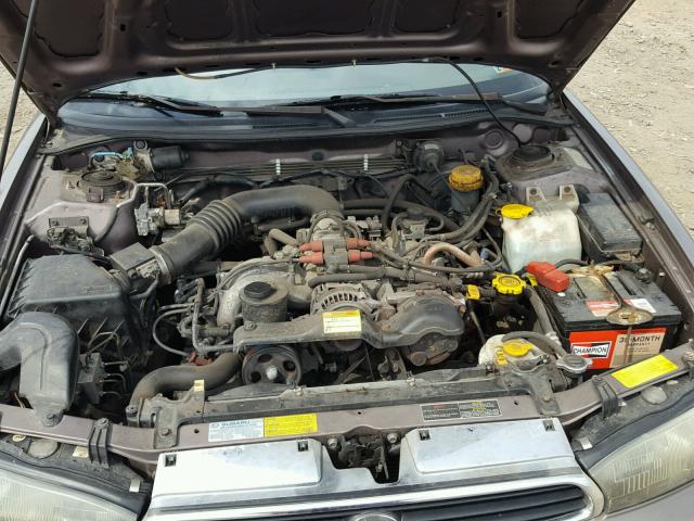 4S3BD4555T7902244 - 1996 SUBARU LEGACY LS BROWN photo 7