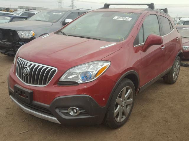 KL4CJCSB8DB200607 - 2013 BUICK ENCORE RED photo 2