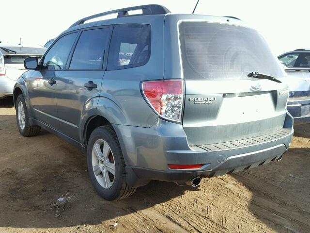 JF2SH6BC4AH803605 - 2010 SUBARU FORESTER X GREEN photo 3