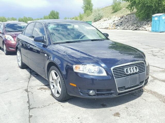 WAUDF78E87A105234 - 2007 AUDI A4 BLUE photo 1