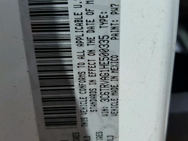 3C6TRVAG1HE500335 - 2017 RAM PROMASTER 白色 照片 10