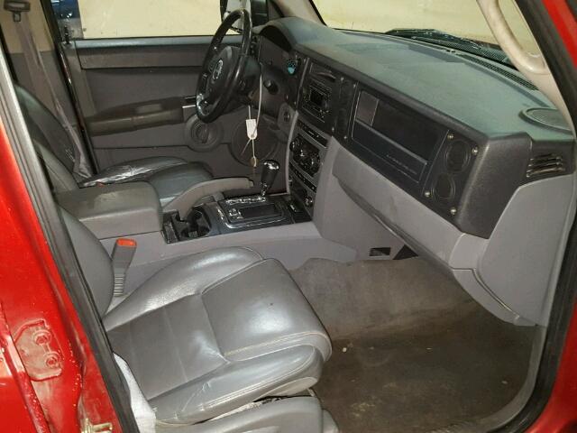 1J8HG48N66C123064 - 2006 JEEP COMMANDER MAROON photo 5