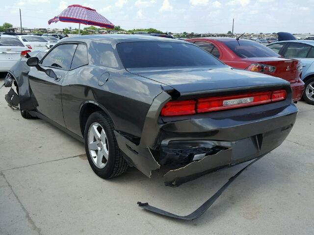 2B3LJ44V99H535555 - 2009 DODGE CHALLENGER CHARCOAL photo 3