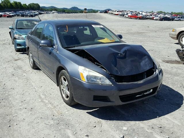 JHMCN36477C002796 - 2007 HONDA ACCORD HYB GRAY photo 1