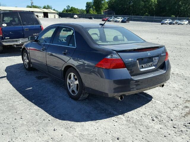 JHMCN36477C002796 - 2007 HONDA ACCORD HYB GRAY photo 3