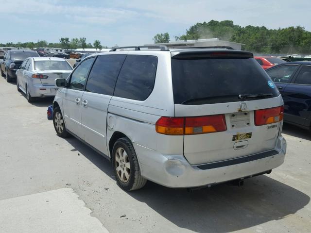 2HKRL18972H548025 - 2002 HONDA ODYSSEY EX SILVER photo 3