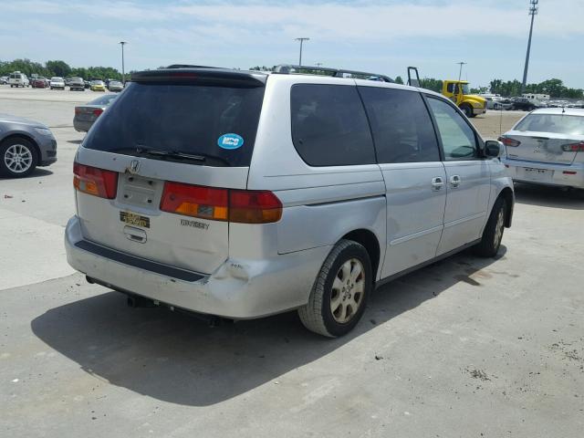 2HKRL18972H548025 - 2002 HONDA ODYSSEY EX SILVER photo 4