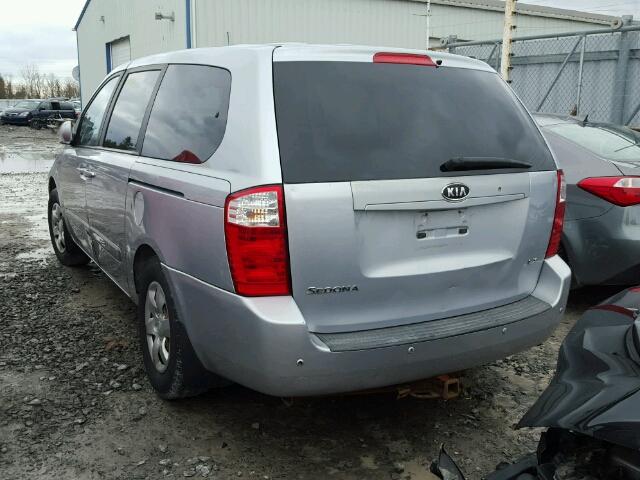 KNDMB233566056082 - 2006 KIA SEDONA EX SILVER photo 3