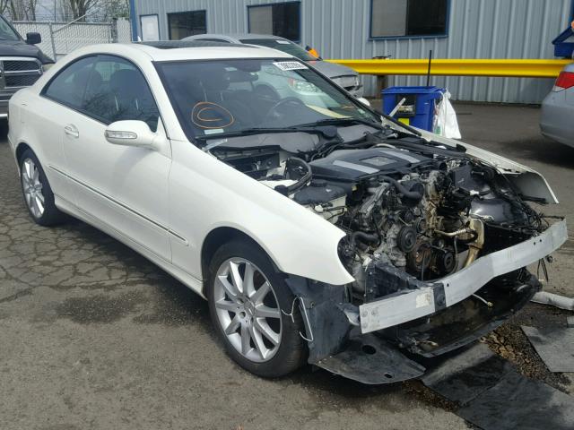 WDBTJ56H67F214405 - 2007 MERCEDES-BENZ CLK 350 WHITE photo 1