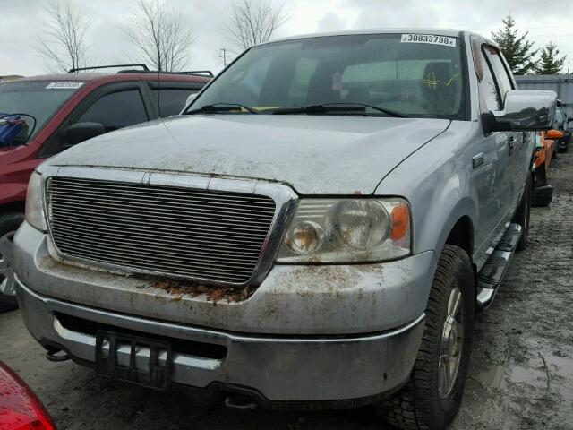 1FTPW14516FA07764 - 2006 FORD F150 SUPER SILVER photo 2