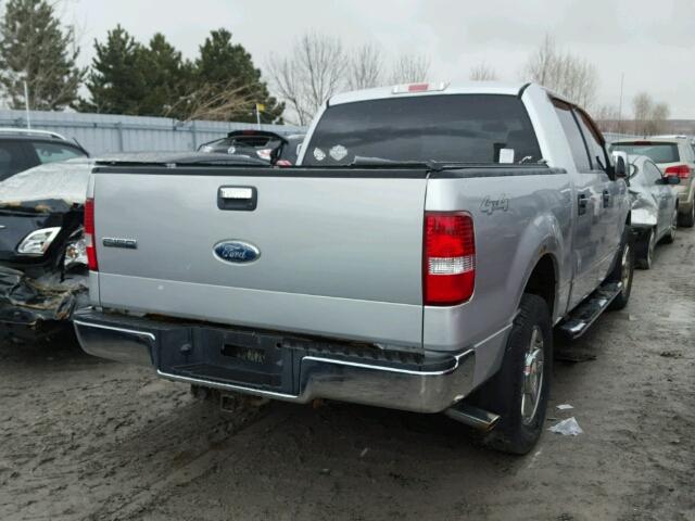 1FTPW14516FA07764 - 2006 FORD F150 SUPER SILVER photo 4