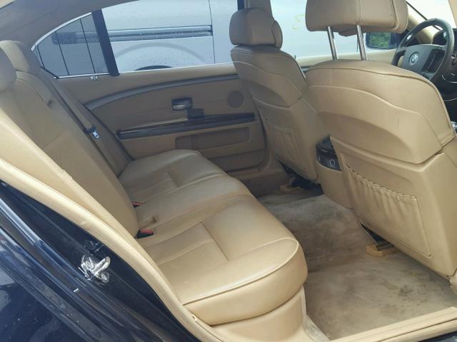 WBAGN63545DS58643 - 2005 BMW 745 LI BLUE photo 6