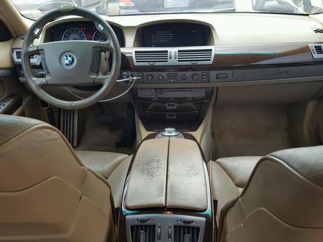 WBAGN63545DS58643 - 2005 BMW 745 LI BLUE photo 9