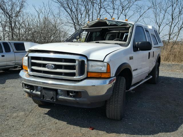 1FTNW21F21EC89549 - 2001 FORD F250 SUPER WHITE photo 2