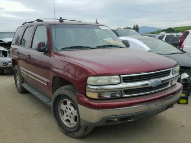 1GNEK13T53R115891 - 2003 CHEVROLET TAHOE K150 MAROON photo 1