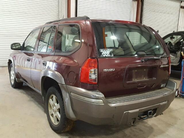 4NUDS13S162702389 - 2006 ISUZU ASCENDER S MAROON photo 3