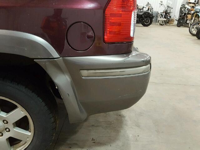 4NUDS13S162702389 - 2006 ISUZU ASCENDER S MAROON photo 9