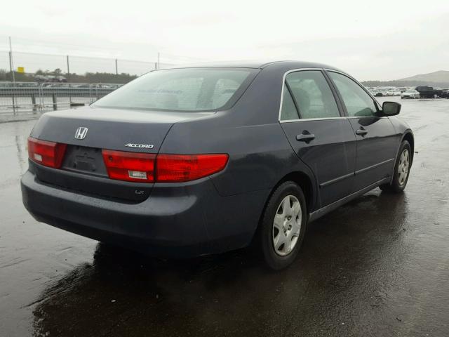 1HGCM56405A100126 - 2005 HONDA ACCORD LX GRAY photo 4