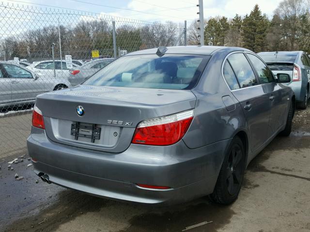 WBANV13518CZ60312 - 2008 BMW 528 XI SILVER photo 4