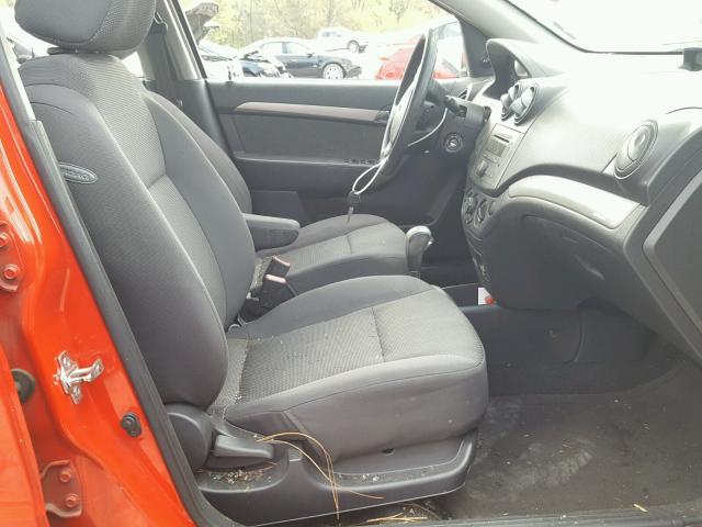 KL1TD56618B071323 - 2008 CHEVROLET AVEO BASE Qırmızı foto 5