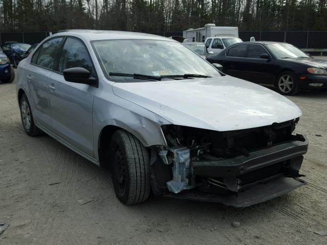 3VW2K7AJ9BM113221 - 2011 VOLKSWAGEN JETTA BASE 银色 照片 1