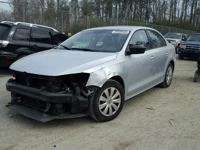 3VW2K7AJ9BM113221 - 2011 VOLKSWAGEN JETTA BASE 银色 照片 2