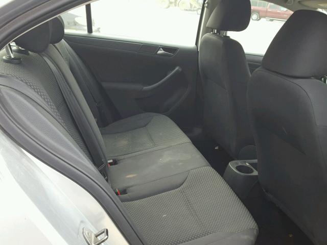 3VW2K7AJ9BM113221 - 2011 VOLKSWAGEN JETTA BASE 银色 照片 6