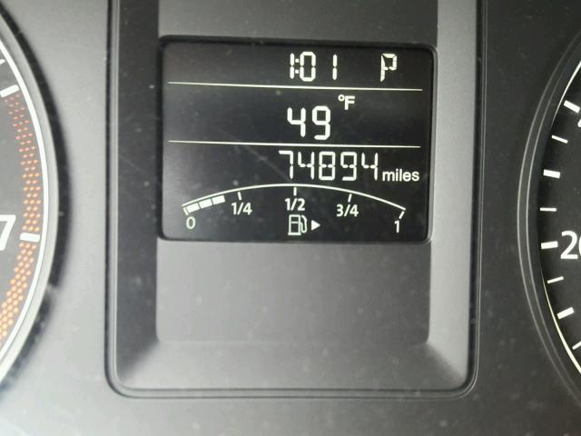 3VW2K7AJ9BM113221 - 2011 VOLKSWAGEN JETTA BASE 银色 照片 8