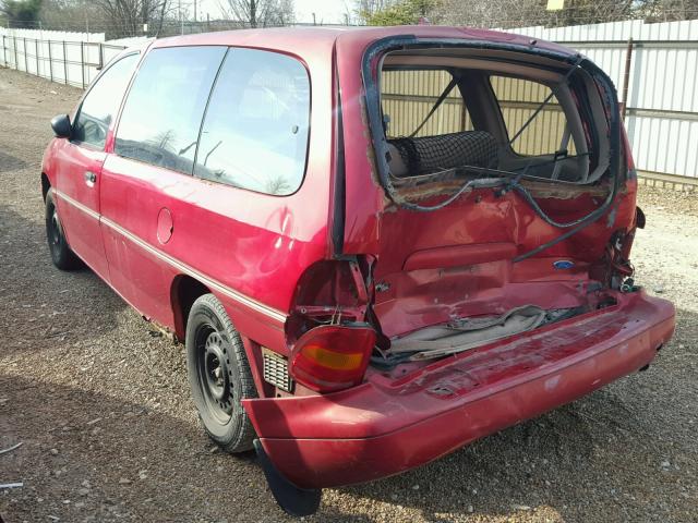 2FMDA5144TBC52152 - 1996 FORD WINDSTAR W RED photo 3