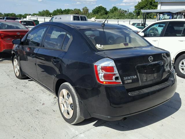 3N1AB61EX7L609088 - 2007 NISSAN SENTRA BAS BLACK photo 3