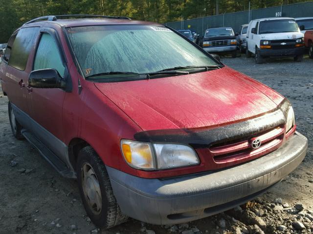 4T3ZF13C7WU074103 - 1998 TOYOTA SIENNA LE MAROON photo 1