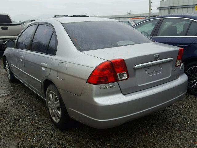 2HGES26723H620396 - 2003 HONDA CIVIC EX SILVER photo 3