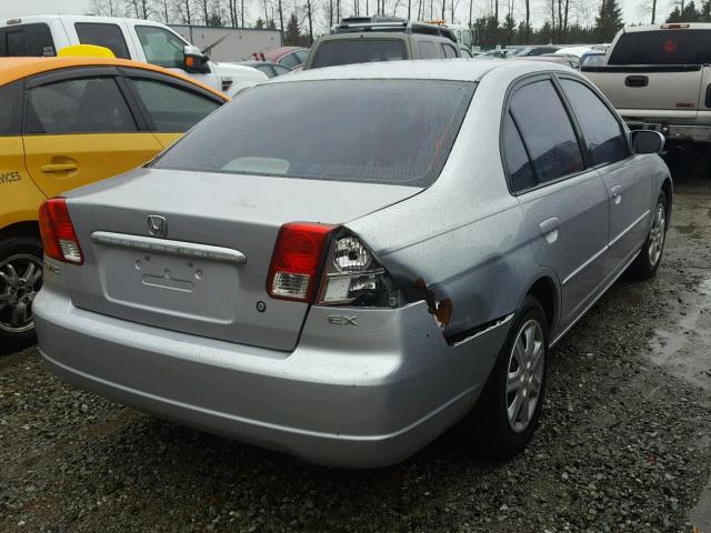 2HGES26723H620396 - 2003 HONDA CIVIC EX SILVER photo 4