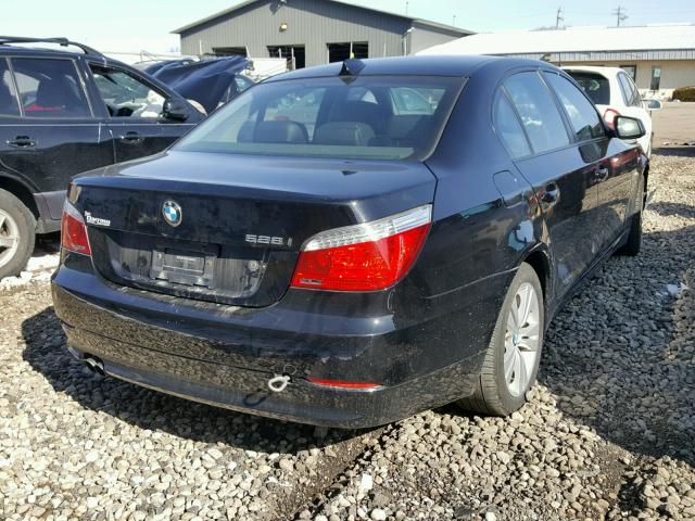 WBANV1C5XAC159240 - 2010 BMW 528 XI BLACK photo 4