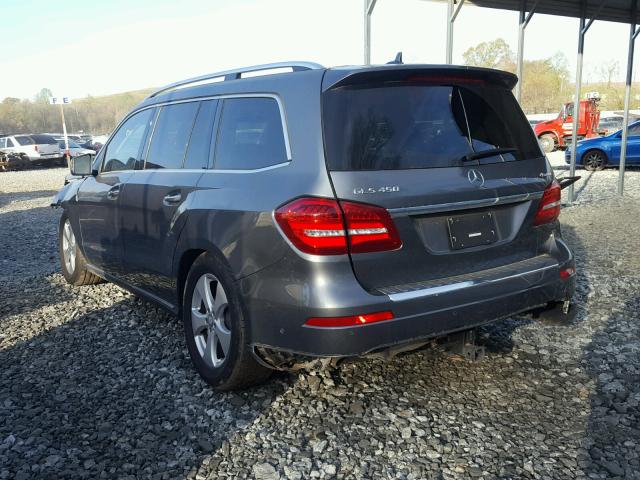 4JGDF6EE2HA885262 - 2017 MERCEDES-BENZ GLS 450 4M GRAY photo 3