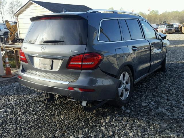 4JGDF6EE2HA885262 - 2017 MERCEDES-BENZ GLS 450 4M GRAY photo 4