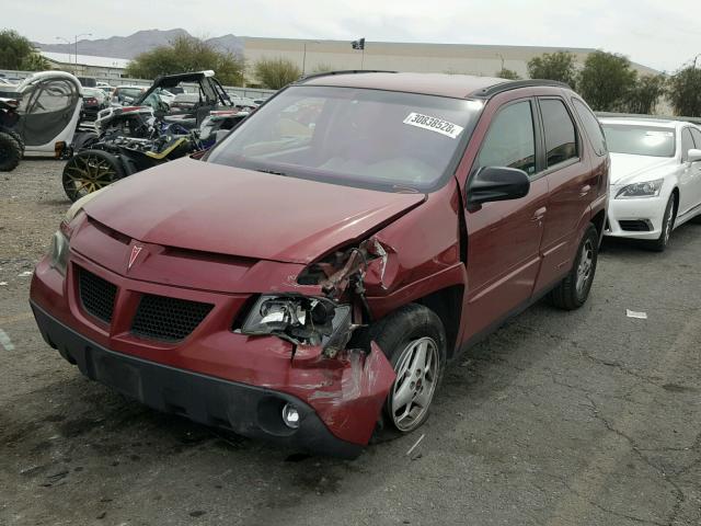 3G7DA03E55S505570 - 2005 PONTIAC AZTEK RED photo 2