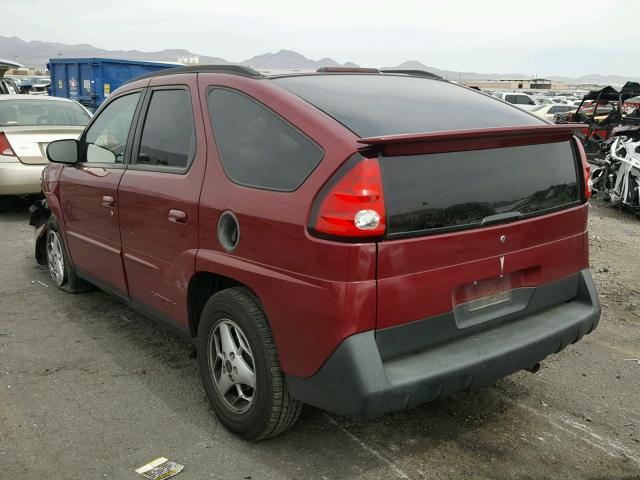 3G7DA03E55S505570 - 2005 PONTIAC AZTEK RED photo 3