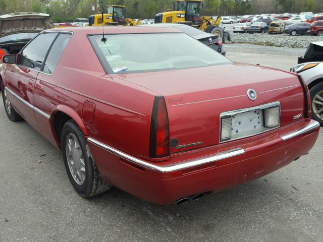 1G6EL12YX1B105790 - 2001 CADILLAC ELDORADO E BURGUNDY photo 3