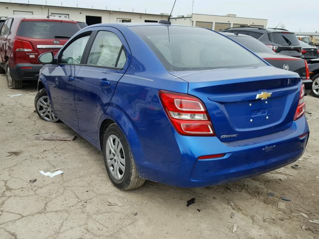 1G1JB5SH0J4118132 - 2018 CHEVROLET SONIC LS 蓝色 照片 3