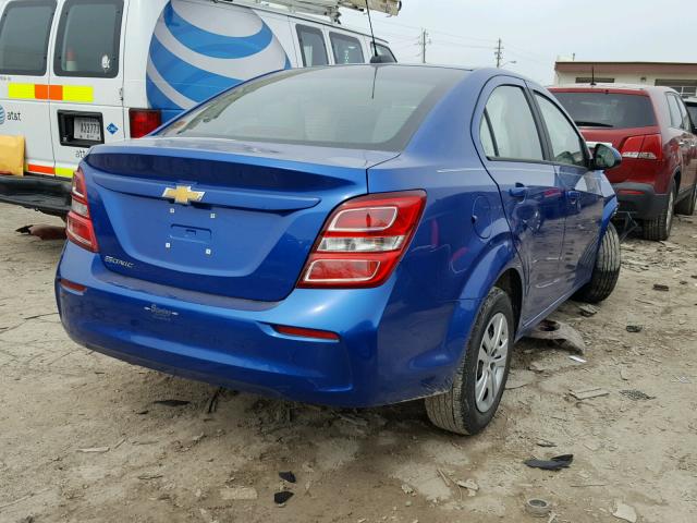 1G1JB5SH0J4118132 - 2018 CHEVROLET SONIC LS 蓝色 照片 4