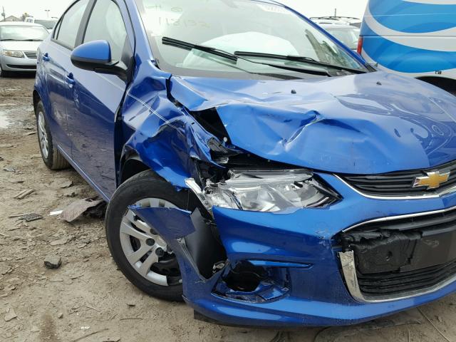 1G1JB5SH0J4118132 - 2018 CHEVROLET SONIC LS 蓝色 照片 9