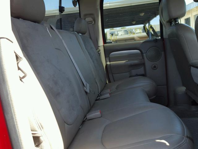 3D3KU28D64G161204 - 2004 DODGE RAM 2500 S RED photo 6