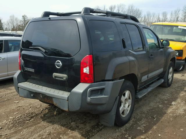 5N1AN08W85C604881 - 2005 NISSAN XTERRA OFF BLACK photo 4