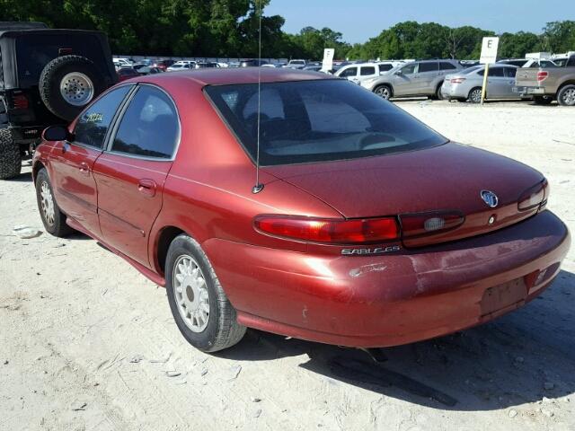 1MELM50U6VA636343 - 1997 MERCURY SABLE GS BURGUNDY photo 3