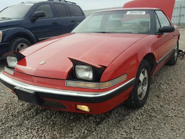 1G4EC11C1KB900064 - 1989 BUICK REATTA RED photo 2