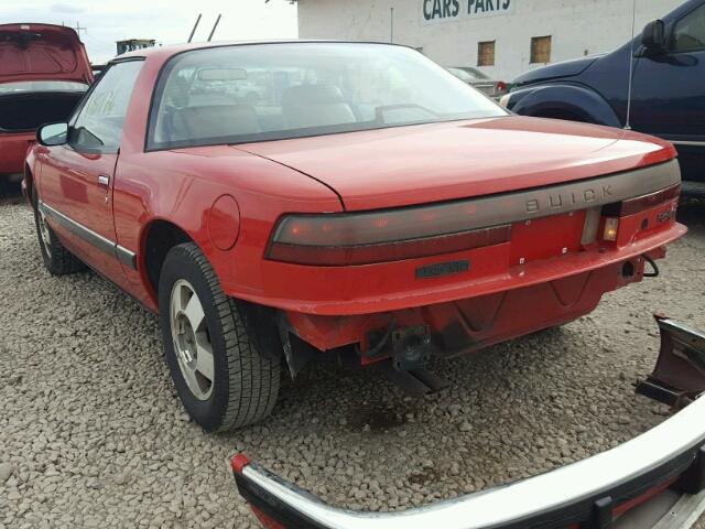 1G4EC11C1KB900064 - 1989 BUICK REATTA RED photo 3