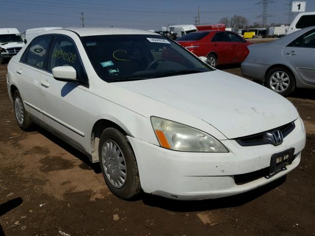 3HGCM56303G709402 - 2003 HONDA ACCORD LX WHITE photo 1